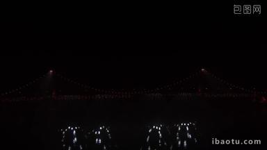 大连<strong>跨海大桥</strong>夜景高清航拍